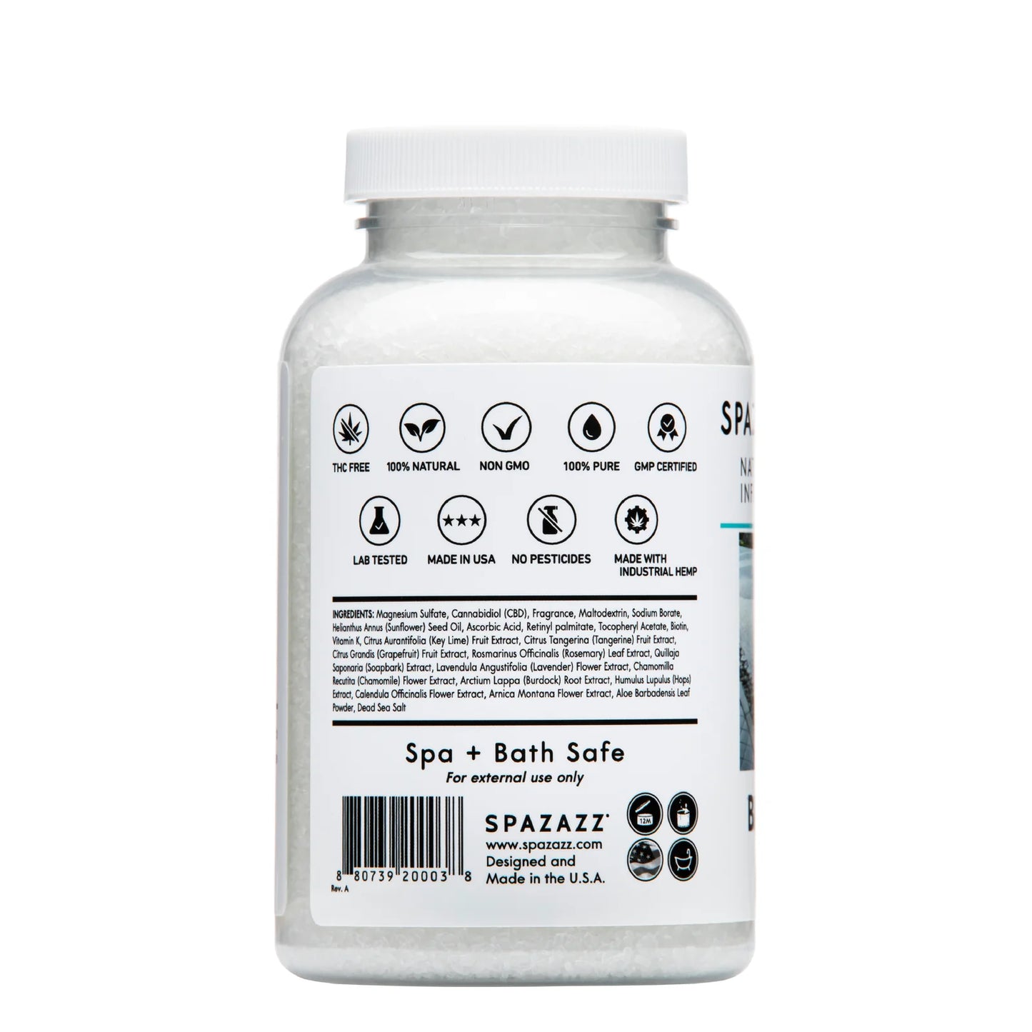 Spazazz RX Balance & Well aromatherapy spa crystals for hot tubs and baths