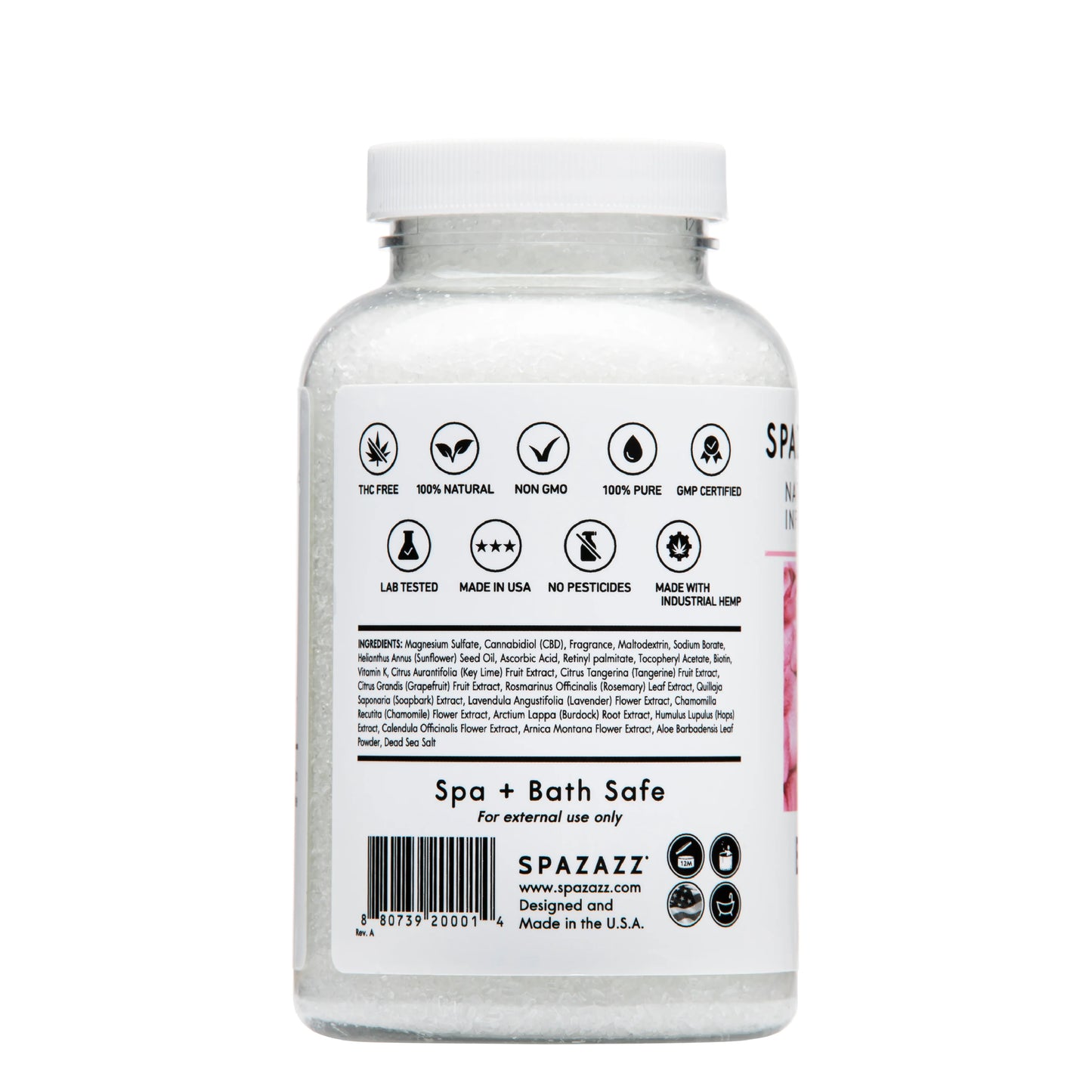 Spazazz Escape Bloom Love spa aromatherapy elixir for hot tubs and baths