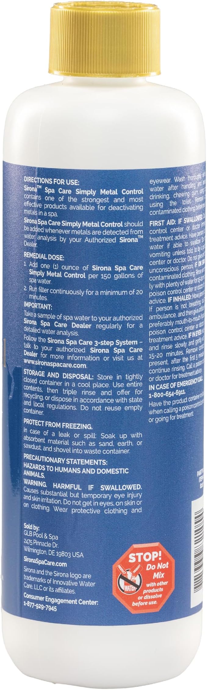 Sirona Spa Simply Metal Control
