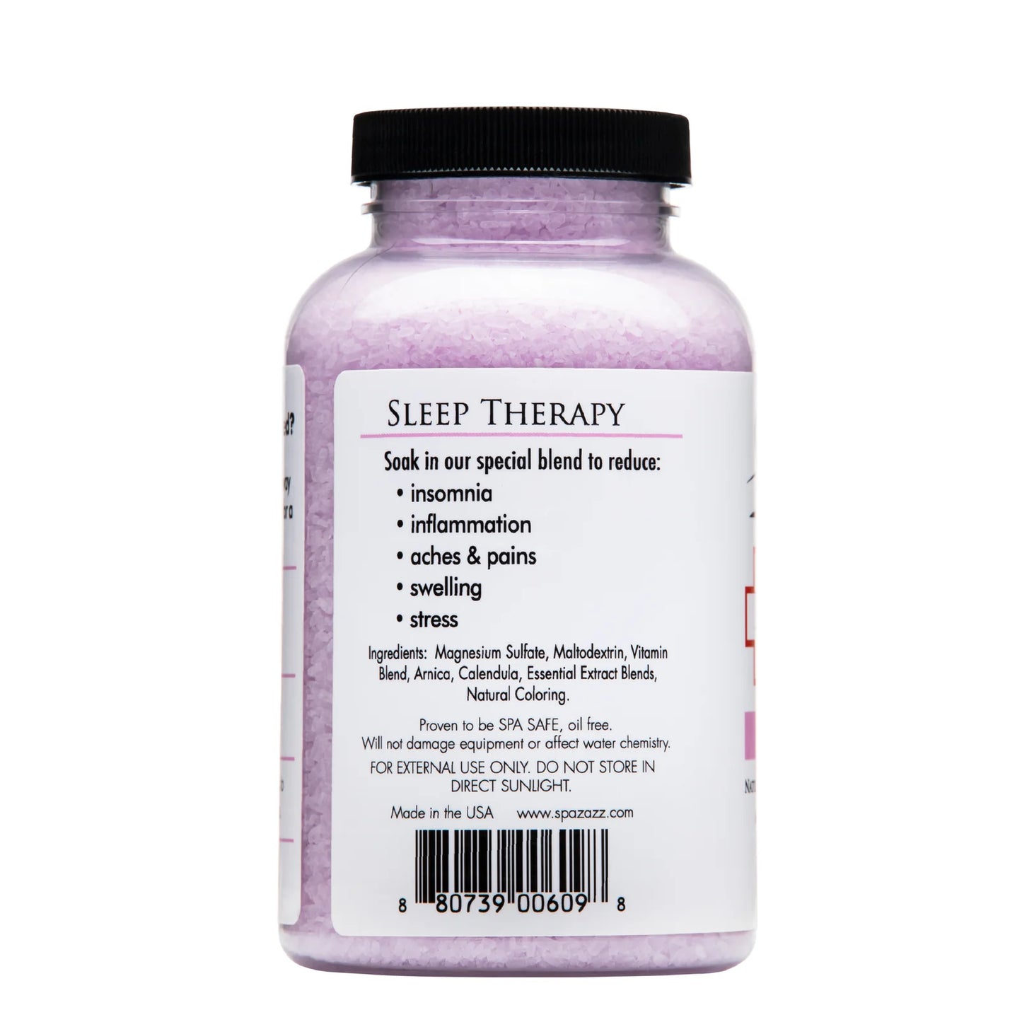 Spazazz RX Sleep Therapy aromatherapy spa crystals for hot tubs and baths