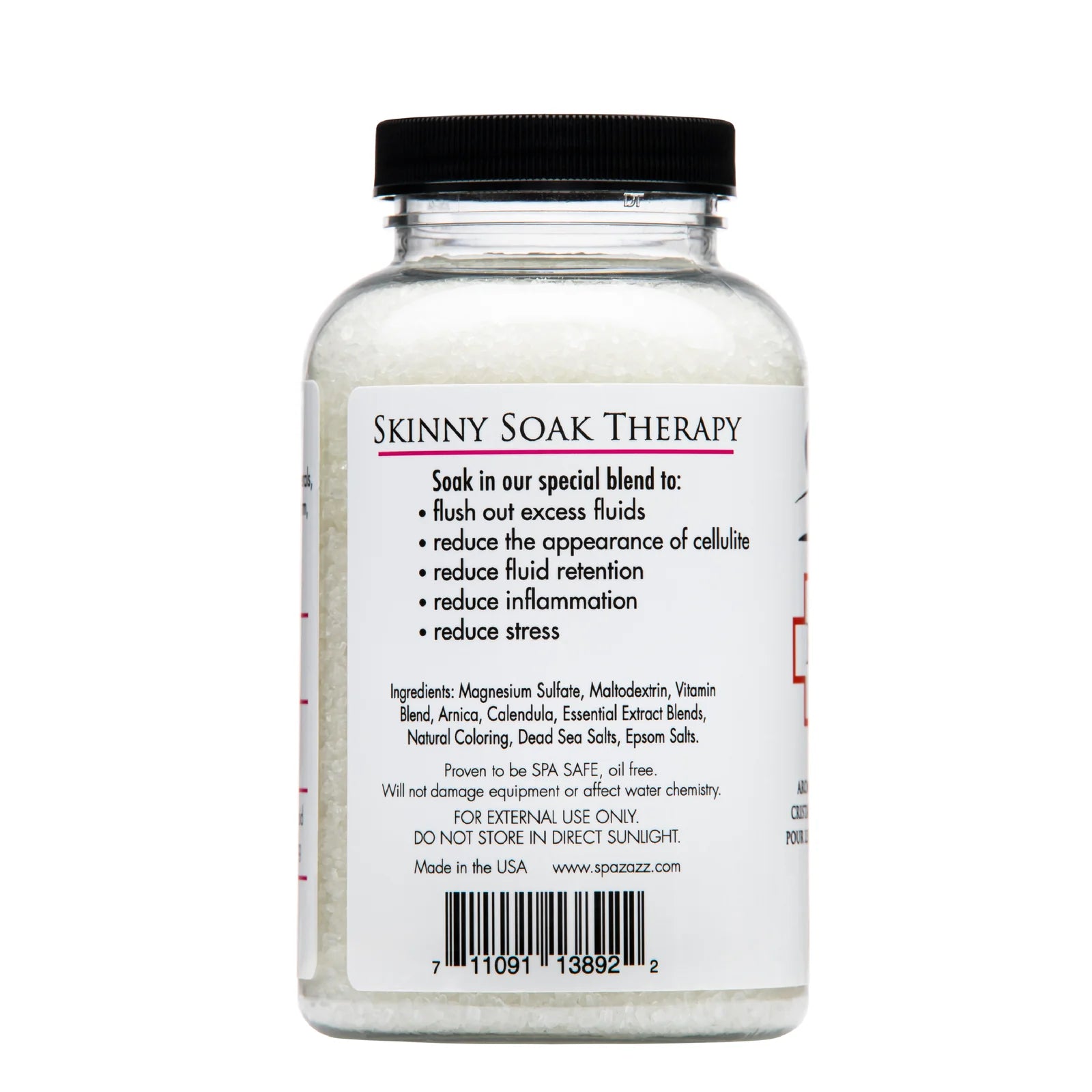 Spazazz RX Skinny Soak Therapy aromatherapy spa crystals for hot tubs and baths