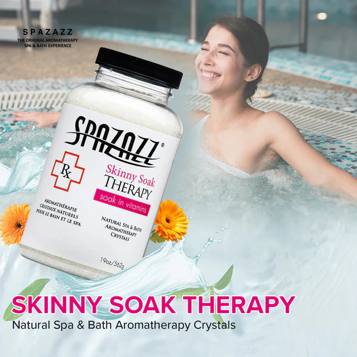 Spazazz RX Skinny Soak Therapy aromatherapy spa crystals for hot tubs and baths