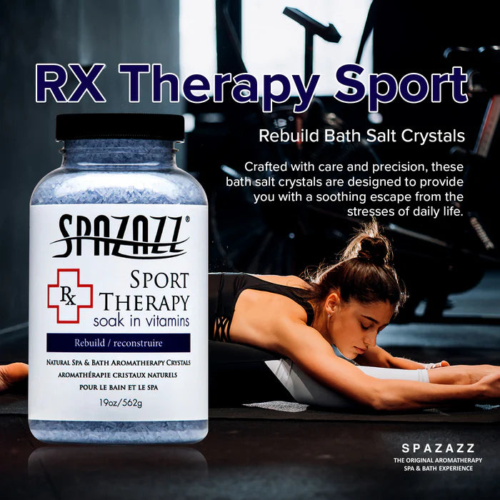 Spazazz RX Sport Therapy aromatherapy spa crystals for hot tubs and baths